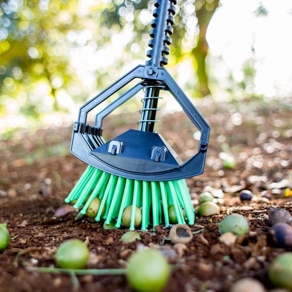 Stab-a-nut nut picker upper tool - Pronged tool helps pick up nuts, acorns, pine-cones, sweet gum balls