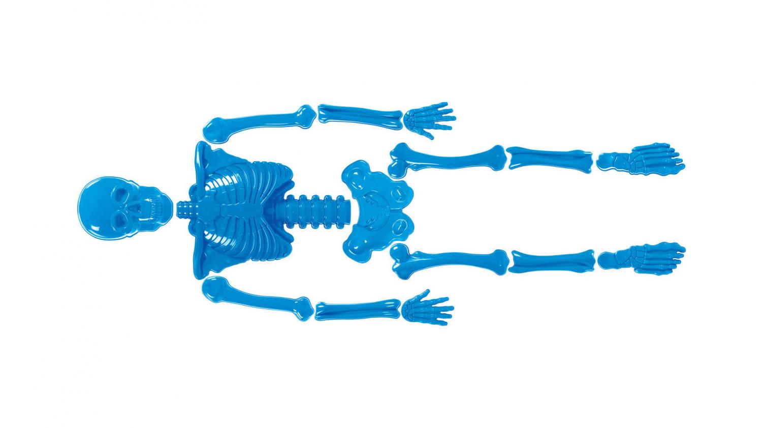 Bag O Bones Beach Skeleton - Plastic beach molds toy let you create human skeleton in sand