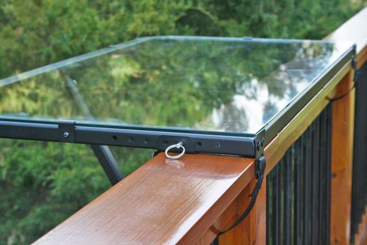 DeckMate Balcony Railing Tray Table