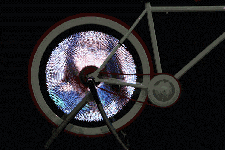 Balight Makes LED Moving Images on Bike Wheels - GIF