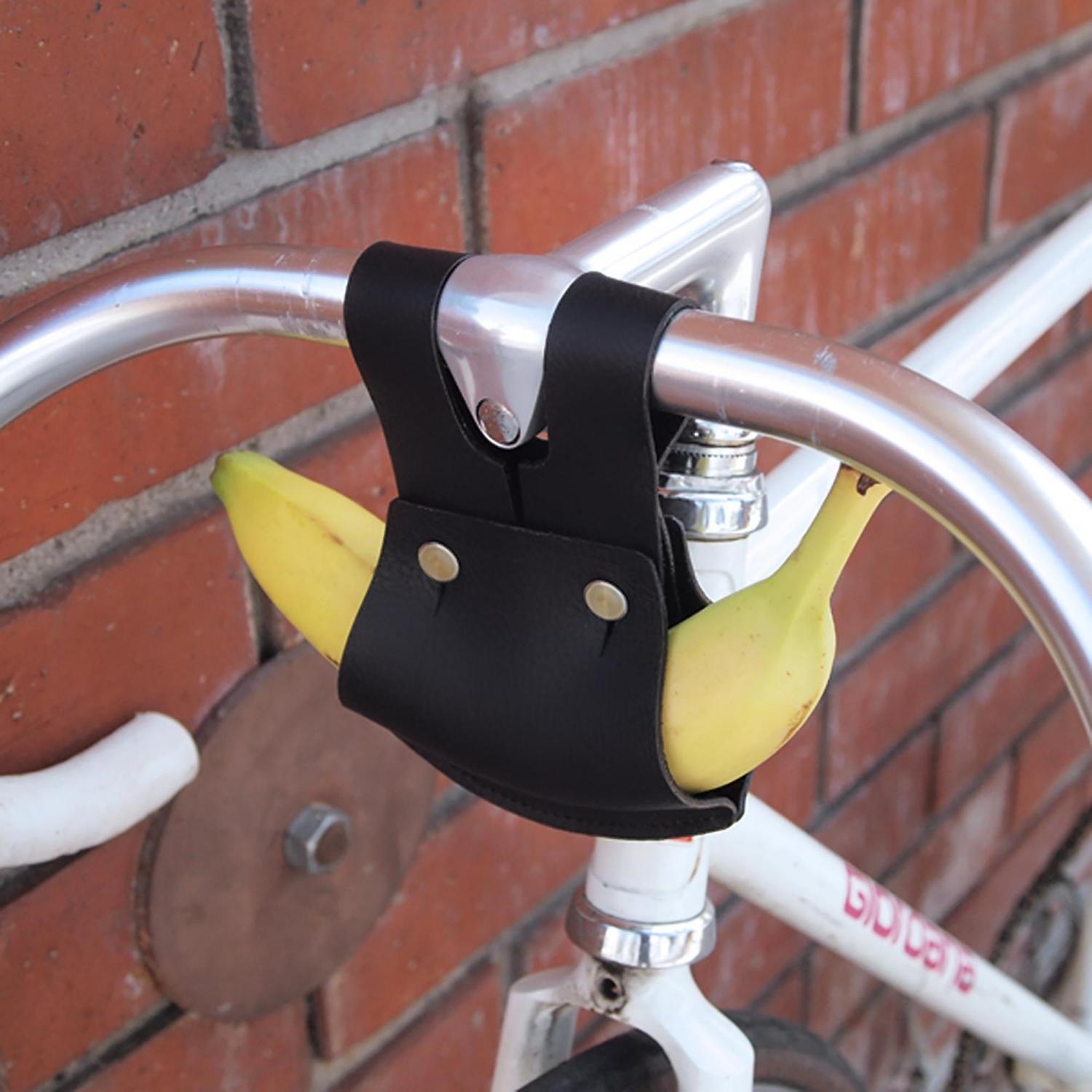 Banana Holder For Your Bicycle - Leather bike banana holster