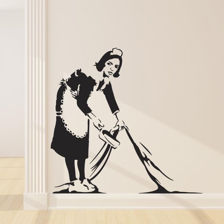 Banksy Maid - Sweep It Under The Carpet