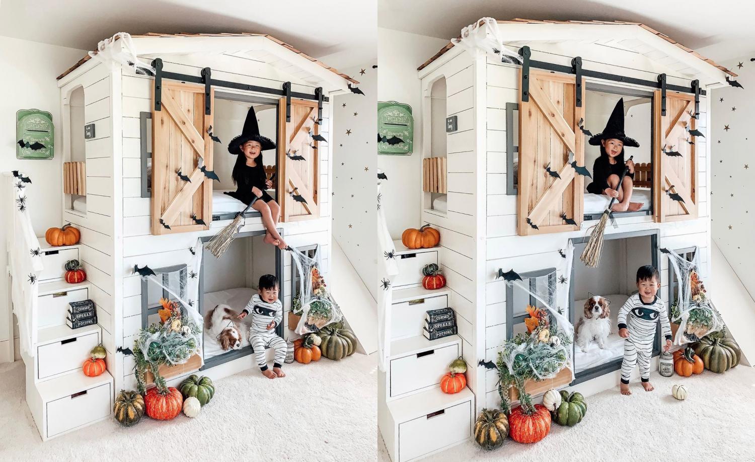 DIY Farmhouse Bunk Bed - Creative Barn Bunk Bed By Aenny Chung