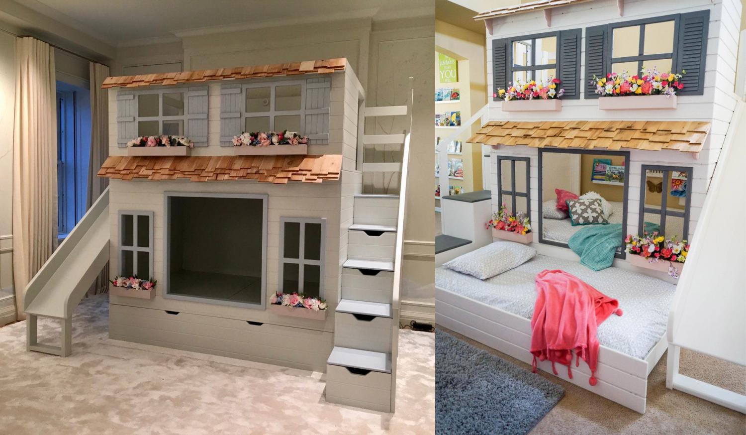 Diy house bunk store bed