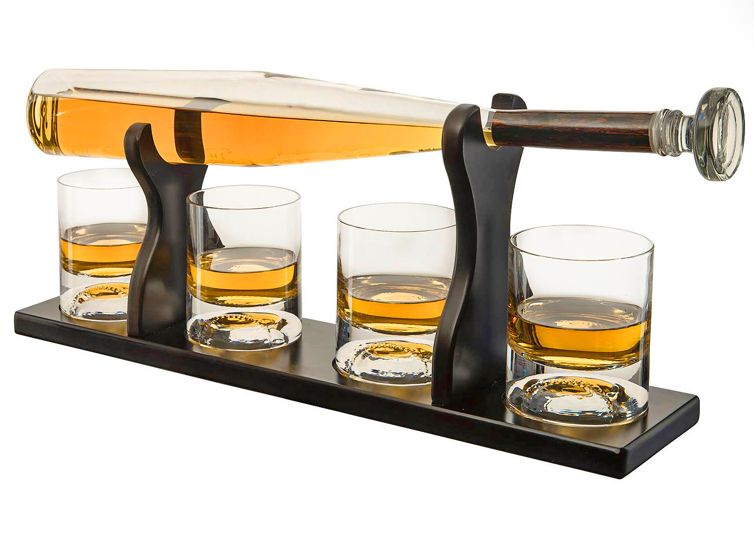 Baseball Bat Whiskey Decanter - Elegant sports bat glass spirit wine decanter