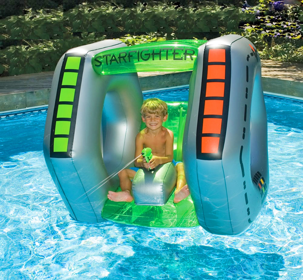 pool float with water gun