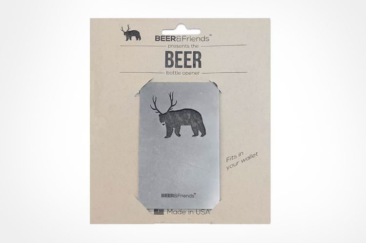 Bear With Antlers = Beer - Bottle Opener