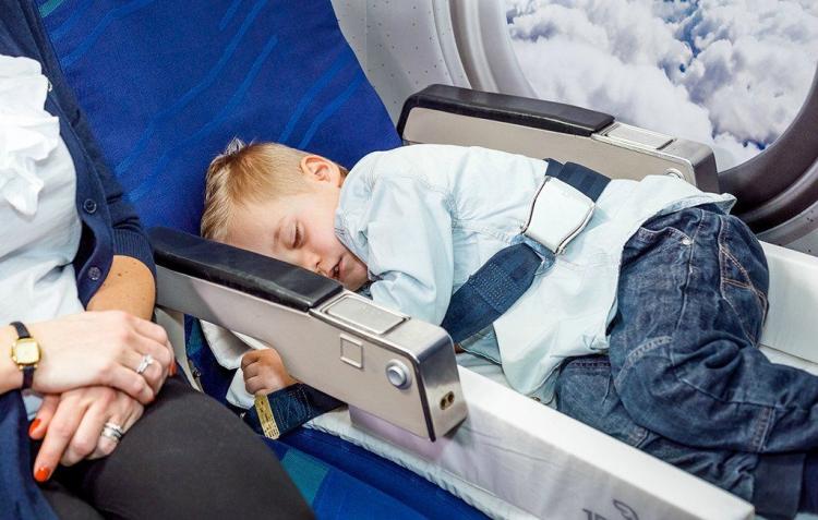 suitcase with child seat