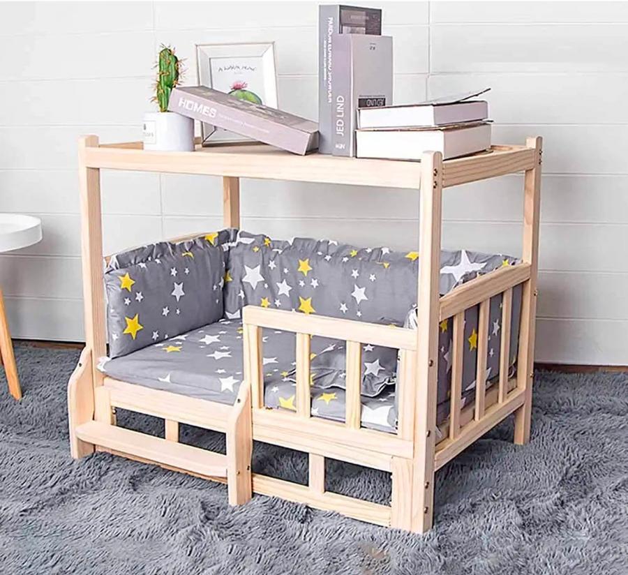 Dog bed with on sale nightstand