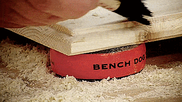Bench Dog Bench Cookie Work Grippers Elevate wood to rout, sand, and carve