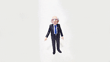 Bernie Sanders Action Figure - GIF