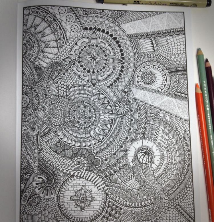 Between The Lines: An Impossible Coloring Book