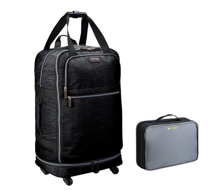 Biaggie Zipsak Luggage - Collapsible Luggage Folds down for easy storage - foldable luggage