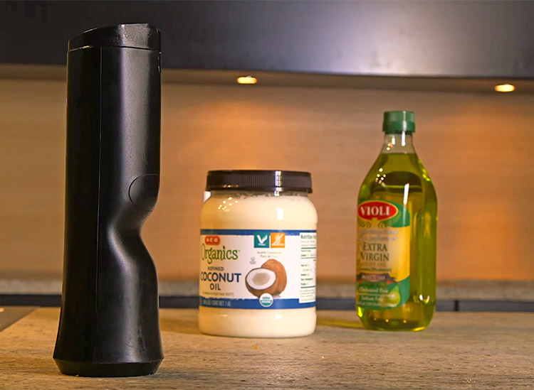 Biem Butter Spray Canister - Butter Sprayer Melts brick of butter for spraying - Shark Tank Butter Gadget