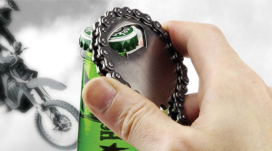 Bike Chain Bottle Opener