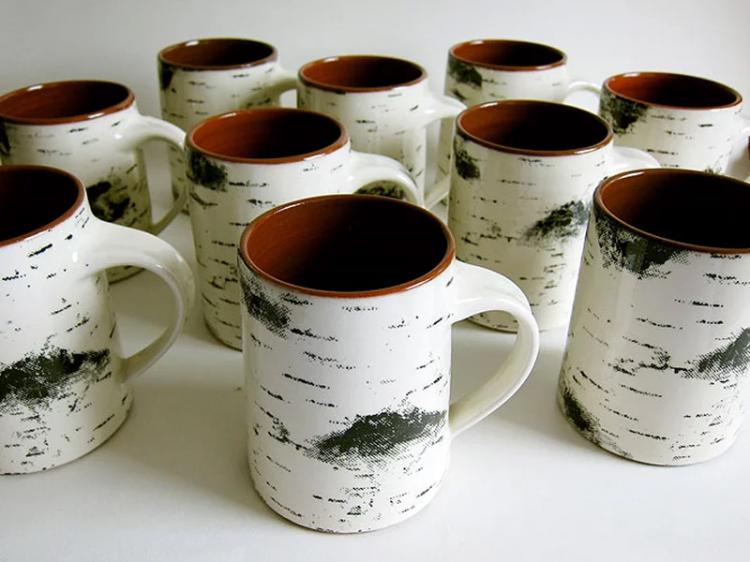 Birch Bark Coffee Mug - Birch Tree Coffee Mug