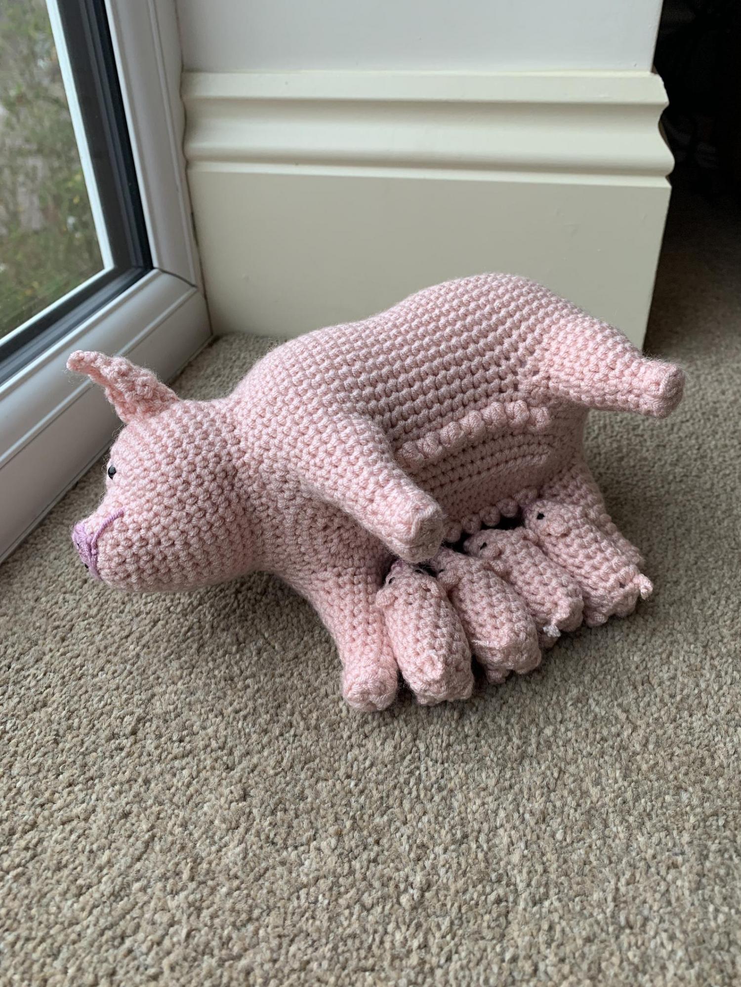 Pig With Piglets Crochet Pattern -  Canada