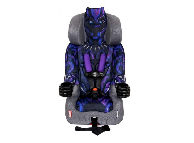 Black Panther Booster Seat - Marvel Superhero Black Panther Car Seat