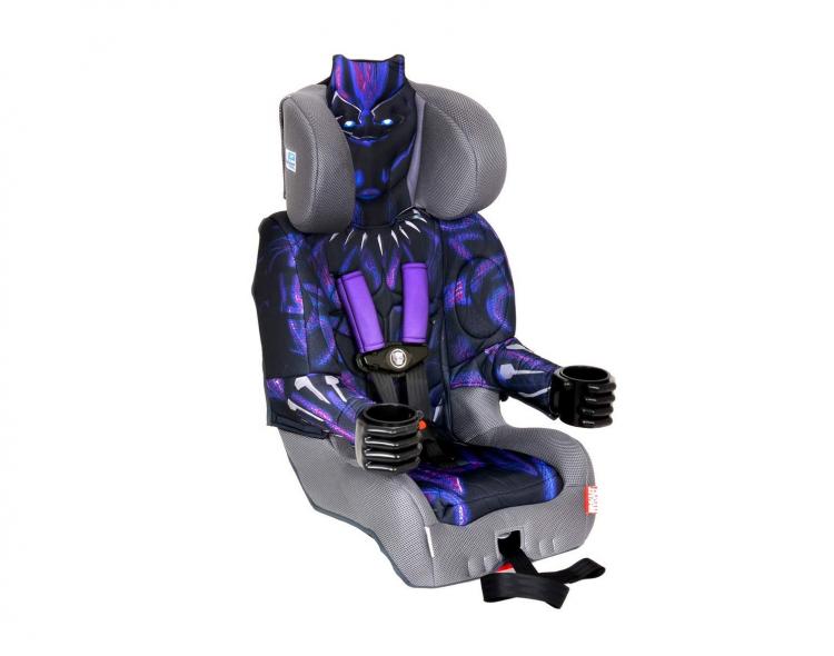 Black Panther Booster Seat - Marvel Superhero Black Panther Car Seat