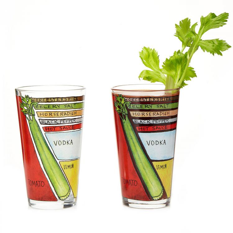 Bloody Mary Ingredients Diagram Glasses