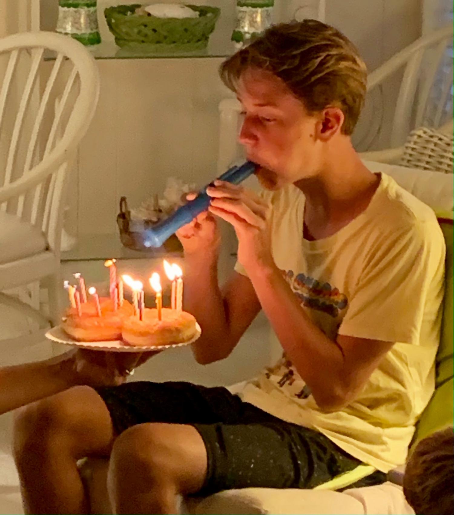 Blowzee Spit Free Cake Candle Blowing Device