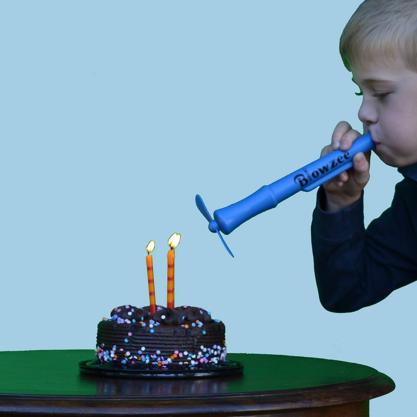 Blowzee Spit Free Cake Candle Blowing Device