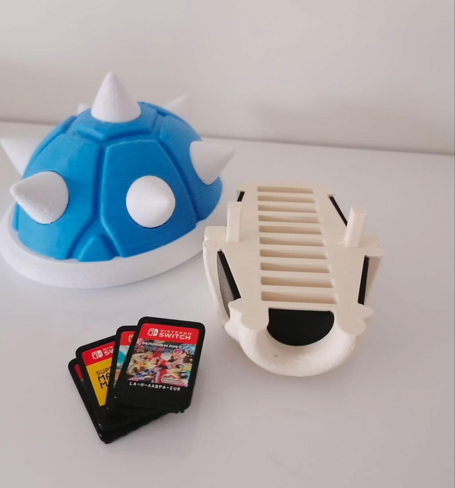Mario Kart Blue Shell Nintendo Switch Games Cartridge Holder
