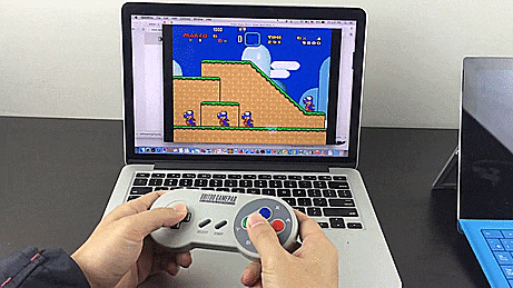 8BITDO Wireless Bluetooth Super Nintendo Game Controller - GIF