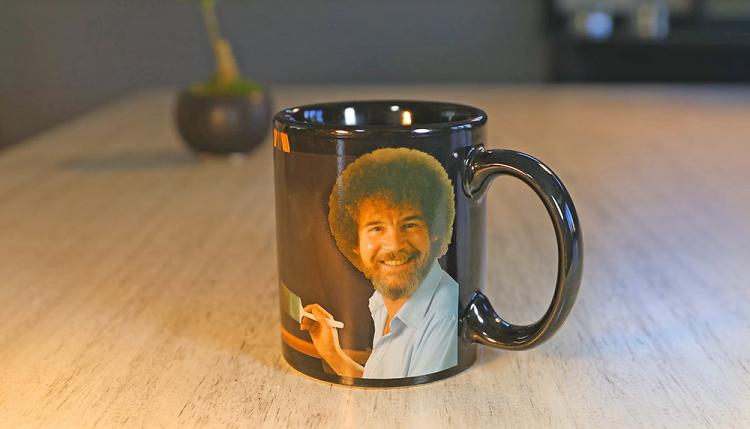 Bob ross heat changing mug