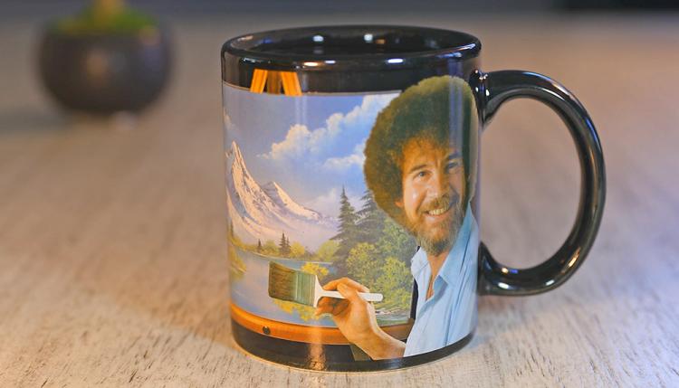 Bob ross heat changing mug