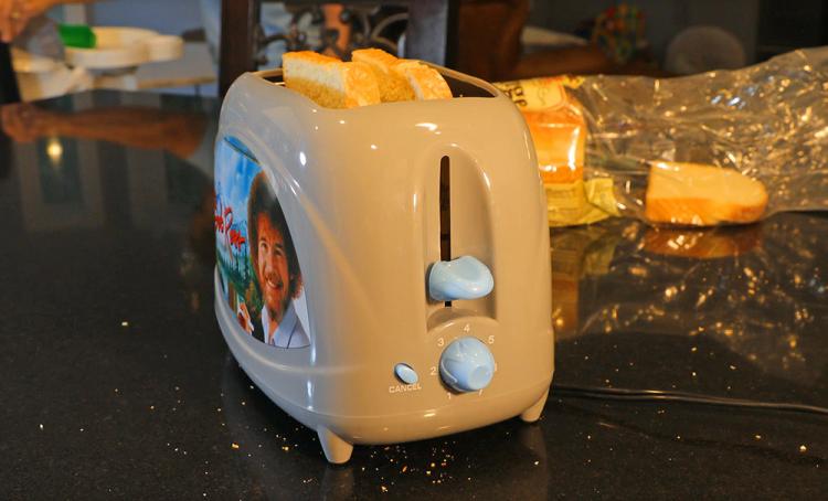 Bob Ross Toaster Toasts Bob Ross Face Onto Toast