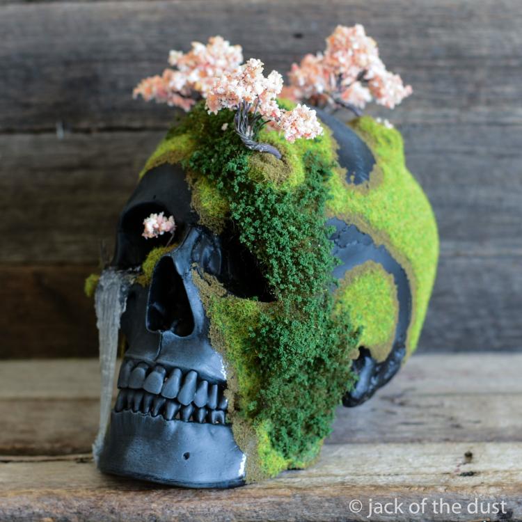 Bonsai Skulls - Fake Human Skull Nature Decor Art Pieces