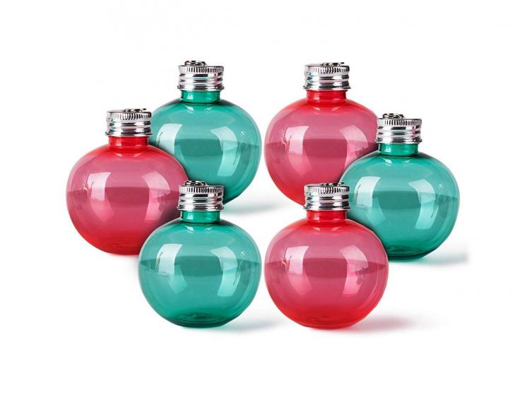 Booze Filled Christmas Tree Ornaments - Alcohol-filled Christmas Bauble ornaments