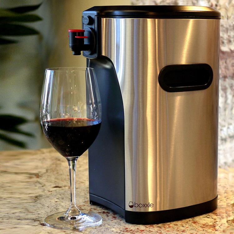 Boxxle: Stainless Steel Classy Boxed Wine Dispenser