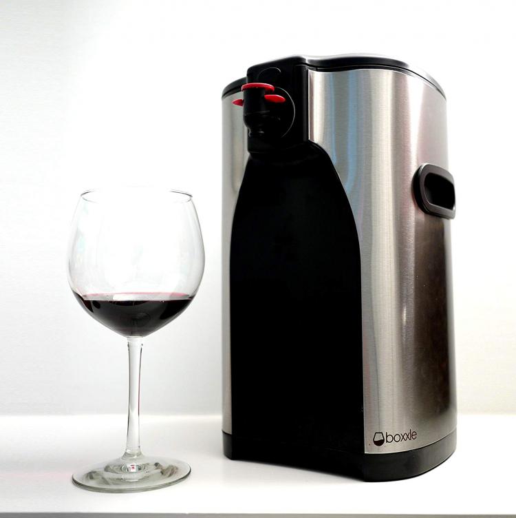 Boxxle: Stainless Steel Classy Boxed Wine Dispenser