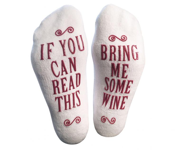 If You Can Read This, Bring Be Wine Socks - Bring Me Wine Socks - Christmas wine socks