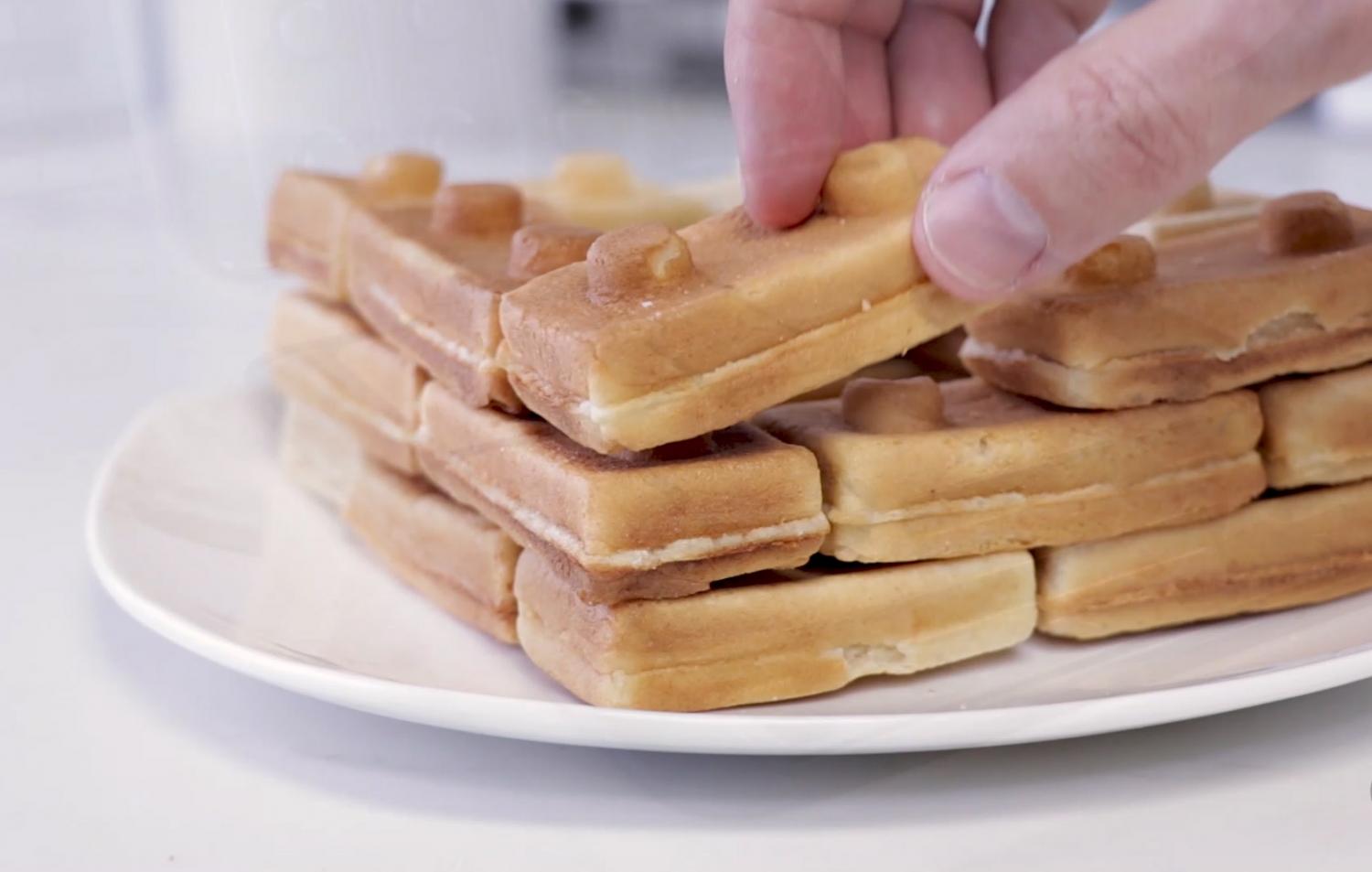 This Building Block Waffle Maker Lets You Play With Your Breakfast Like