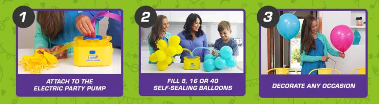 Bunch o Balloons Automatic Party Balloon Filling and Tying System - Inflate multiple party balloons at once