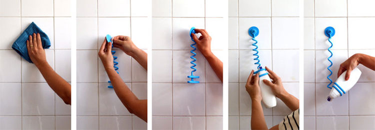 Bungee Bath - Shampoo Bottle Bungee Cord
