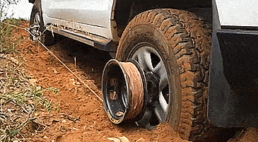 Bush Winch - Winch attaches to your tire - Gets you unstuck form snow, mud, sand - Wheel winch