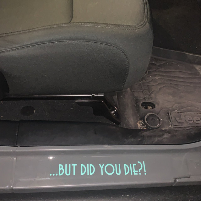 But Did You Die Car Decal