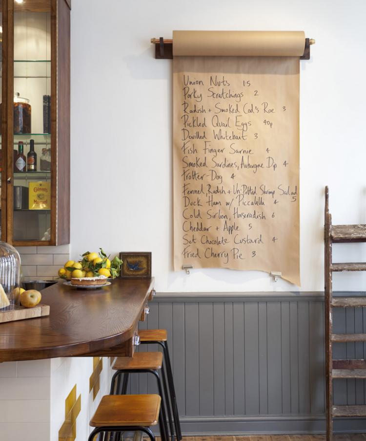 Kitchen Roll-Top Butcher Shop Paper Message Board