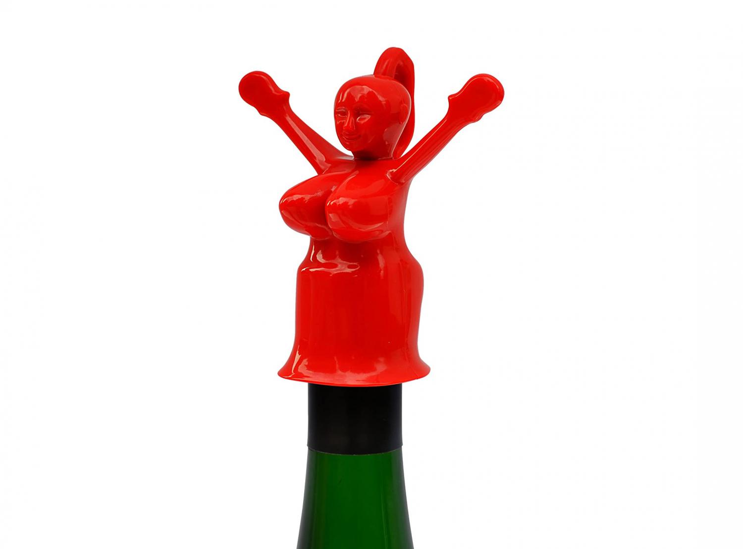 Sir Perky Novelty Wine Bottle Topper - Funny Inappropriate Bottler stopper