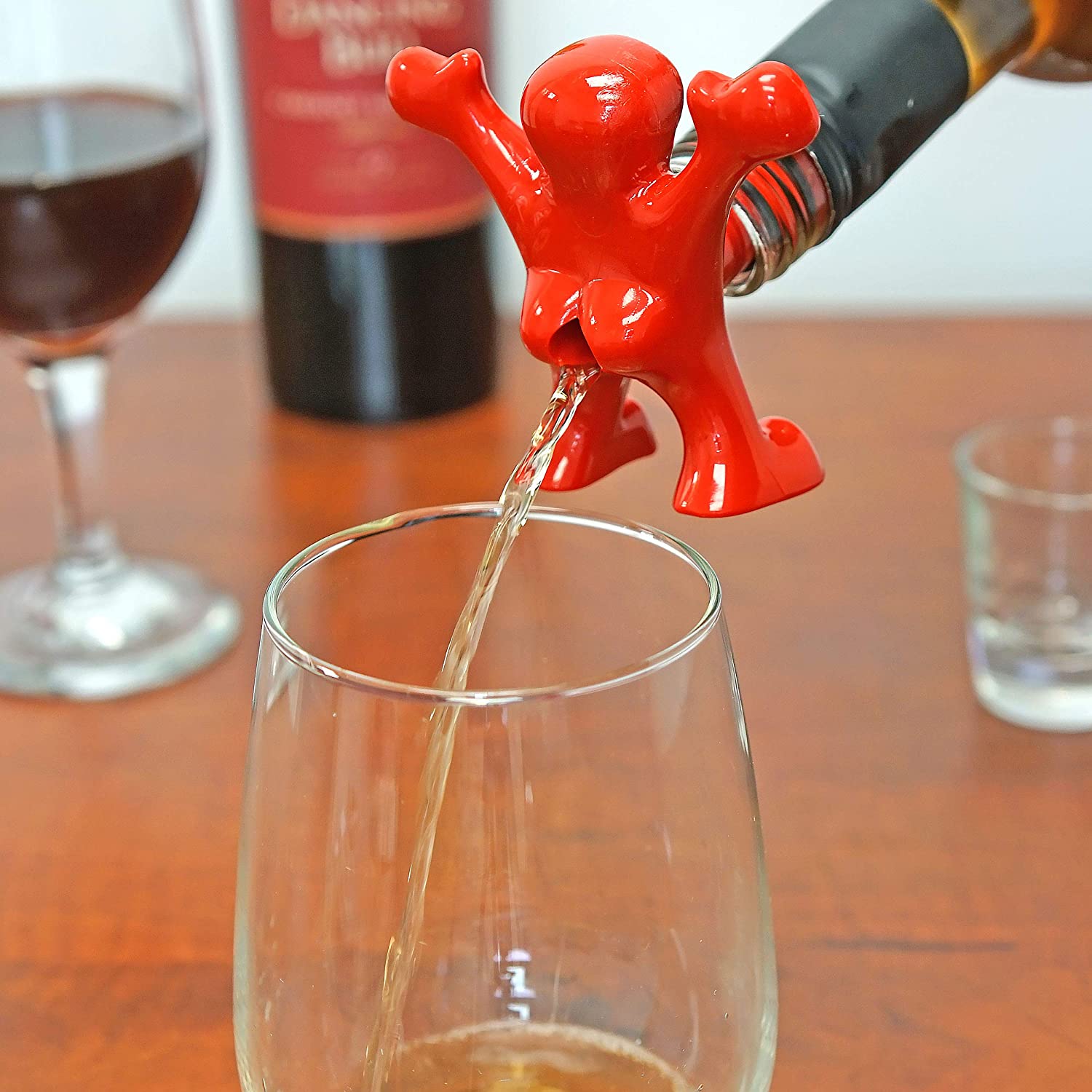 Sir Perky Novelty Wine Pourer- Funny Inappropriate wine bottle pourer