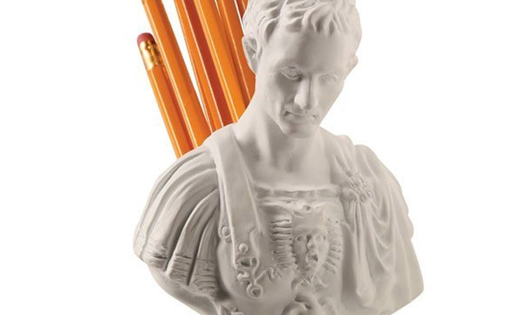 Julius Caesar Stabbed In The Back Pen and Pencil Holder