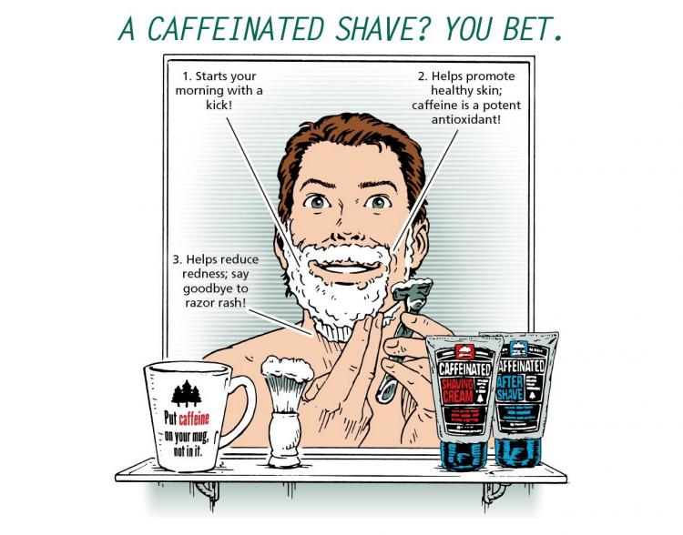 Caffeinated Shaving Cream