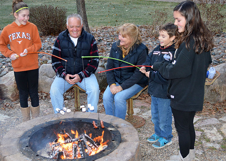 Campfire Fishing Pole Roaster