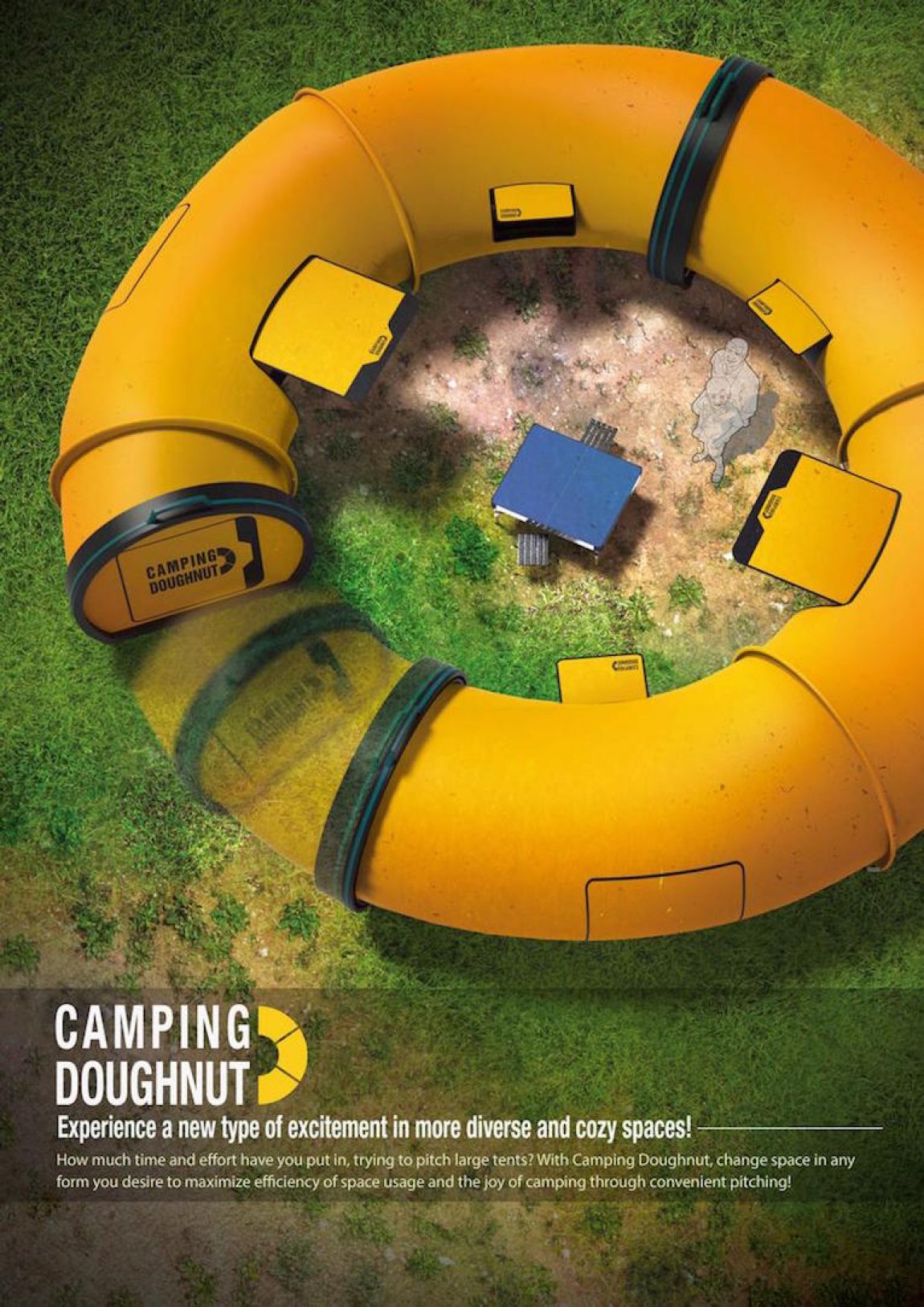 Donut shaped camping tent - Camping Doughnut Tent