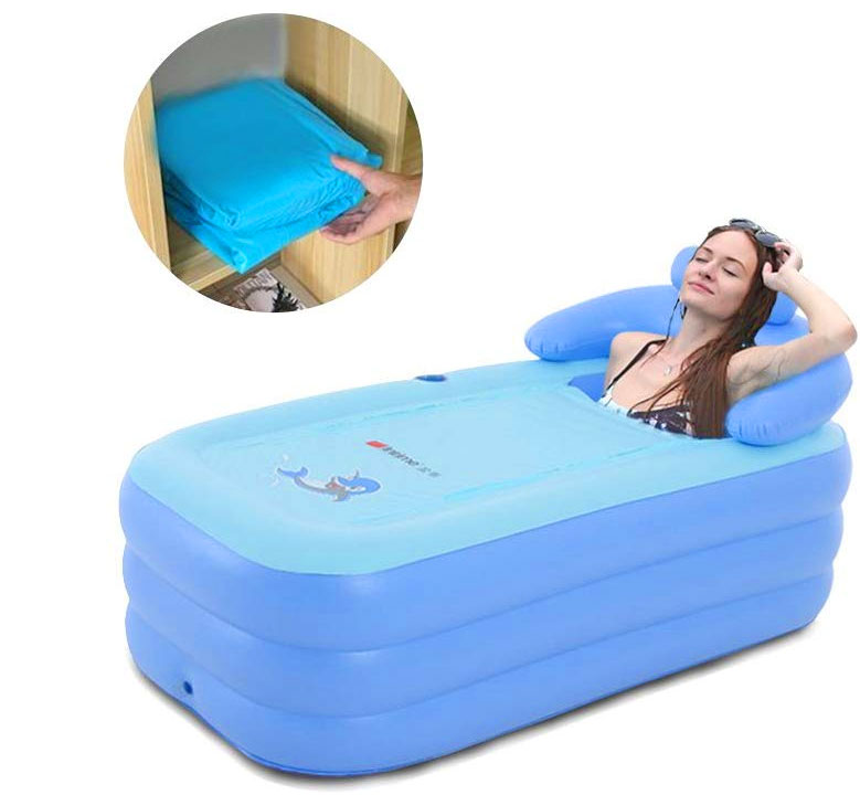 This Inflatable Bath Tub Is Perfect For Camping, Or When You Don't Have ...