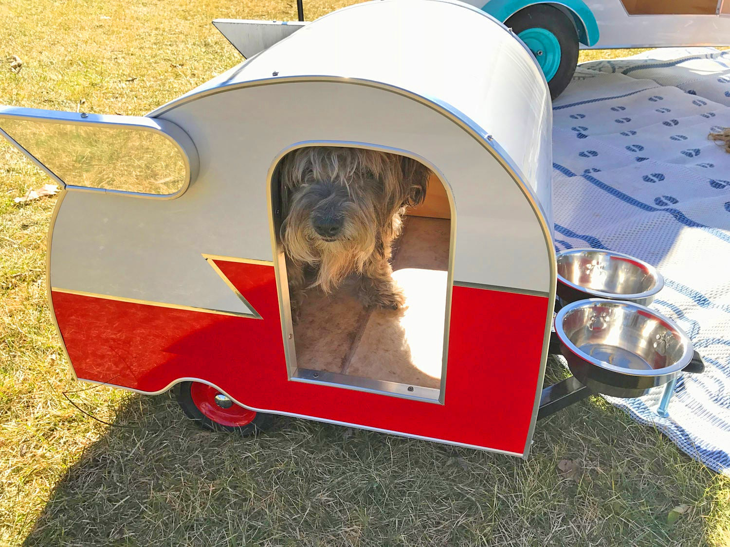 Camping Trailer Dog Beds - Canine Campers RV shaped dog beds